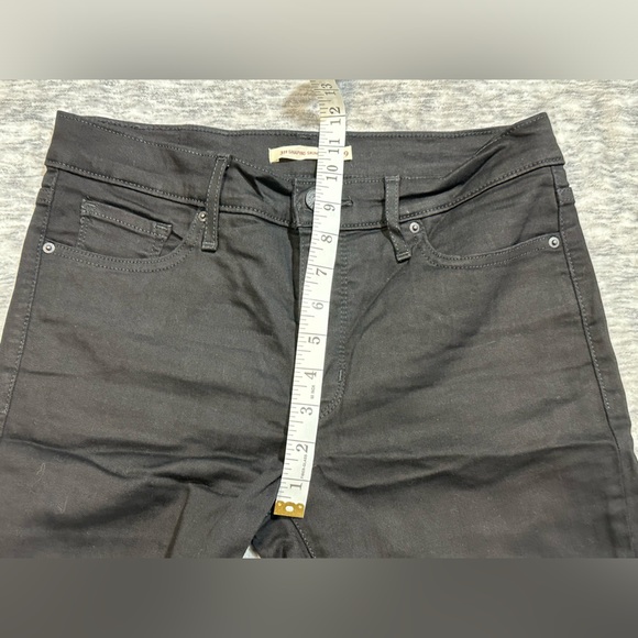 Levi's 311 Shaping Skinny Mid Rise Tummy Slimming Black Denim Jeans 29 - Picture 4 of 9